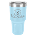 Light Blue Polar Camel 30 oz. Ringneck Tumbler with Logo Lid
