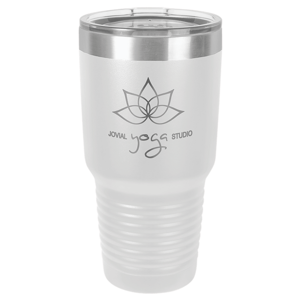 White Polar Camel 30 oz. Ringneck Tumbler with Logo Lid