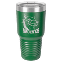 Green Polar Camel 30 oz. Ringneck Tumbler with Logo Lid