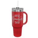 Red Polar Camel 40 oz. Travel Mug with Snap Lid & Straw