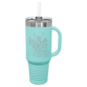Teal Polar Camel 40 oz. Travel Mug with Snap Lid & Straw