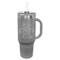 Dark Gray Polar Camel 40 oz. Travel Mug with Snap Lid & Straw