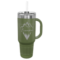 Olive Green Polar Camel 40 oz. Travel Mug with Snap Lid & Straw