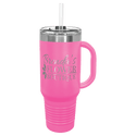 Pink Polar Camel 40 oz. Travel Mug with Snap Lid & Straw
