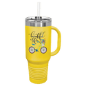 Yellow Polar Camel 40 oz. Travel Mug with Snap Lid & Straw
