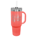Coral Polar Camel 40 oz. Travel Mug with Snap Lid & Straw