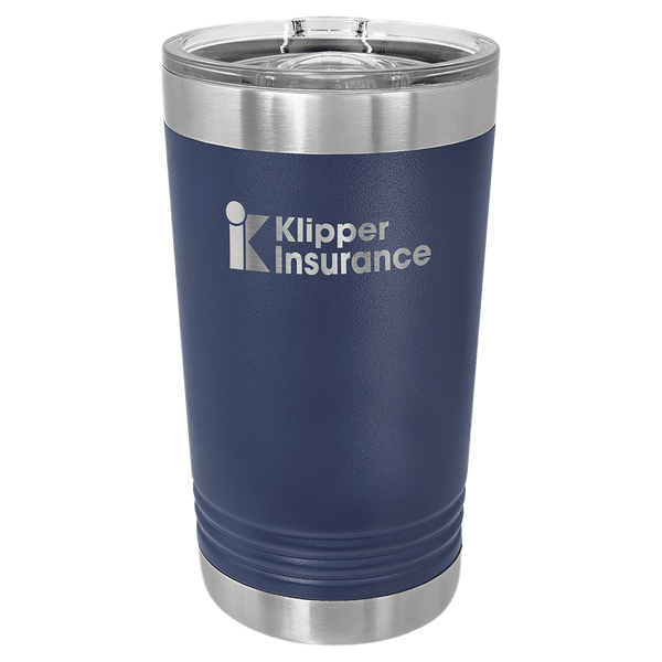 Navy Blue Polar Camel 16 oz. Pint with Slider Lid