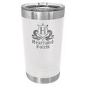 White Polar Camel 16 oz. Pint with Slider Lid