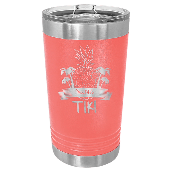 Coral Polar Camel 16 oz. Pint with Slider Lid