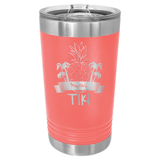 Polar Camel Coral 16 oz. Pint with Slider Lid