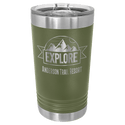 Olive Green Polar Camel 16 oz. Pint with Slider Lid