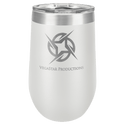 White Polar Camel 16 oz. Vacuum Insulated Stemless Tumbler with Lid