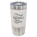 Baseball Polar Camel 20 oz. Tumbler with Slider Lid