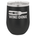 Black Polar Camel 12 oz. Vacuum Insulated Stemless Wine Tumbler with Lid