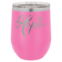 Pink Polar Camel 12 oz. Vacuum Insulated Stemless Wine Tumbler with Lid