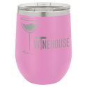 Light Purple Polar Camel 12 oz. Vacuum Insulated Stemless Wine Tumbler with Lid