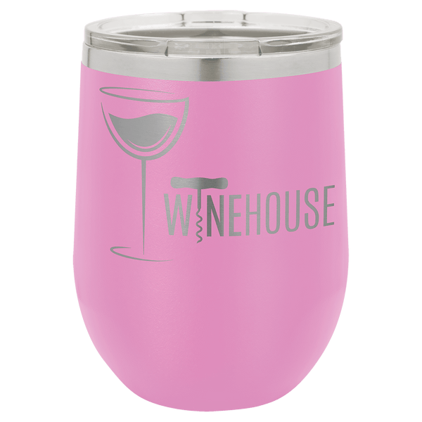 Light Purple Polar Camel 12 oz. Vacuum Insulated Stemless Wine Tumbler with Lid