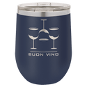 Navy Blue Polar Camel 12 oz. Vacuum Insulated Stemless Wine Tumbler with Lid