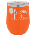 Orange Polar Camel 12 oz. Vacuum Insulated Stemless Wine Tumbler with Lid