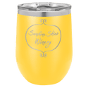 Yellow Polar Camel 12 oz. Vacuum Insulated Stemless Wine Tumbler with Lid