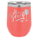Coral Polar Camel 12 oz. Vacuum Insulated Stemless Wine Tumbler with Lid