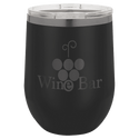 Black/Ghost Black Polar Camel 12 oz. Stemless Wine Tumbler