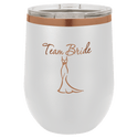 White Rose Gold Polar Camel 12 oz. Stemless Wine Tumbler