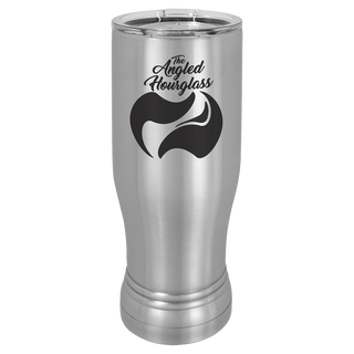 Stainless Steel 14 oz. Polar Camel Pilsner w/Clear Lid