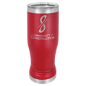 Red 14 oz. Polar Camel Pilsner with Clear Lid
