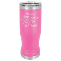 Pink 14 oz. Polar Camel Pilsner with Clear Lid