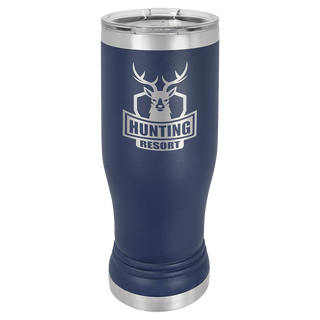 Navy Blue Polar Camel 14 oz. Pilsner with Clear Lid