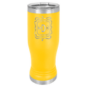Yellow 14 oz. Polar Camel Pilsner with Clear Lid