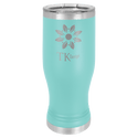 Teal Polar Camel 20 oz Pilsner with Clear Lid