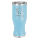 Light Blue Polar Camel 20 oz Pilsner with Clear Lid