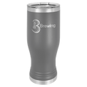 Dark Gray Polar Camel 20 oz Pilsner with Clear Lid