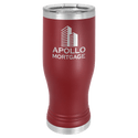 Maroon Polar Camel 20 oz Pilsner with Clear Lid