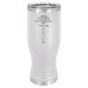 White Polar Camel 20 oz Pilsner with Clear Lid