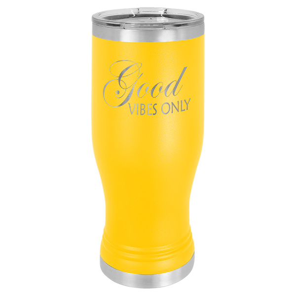 Yellow Polar Camel 20 oz. Pilsner with Clear Lid