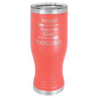 Polar Camel Coral 20 oz. Polar Camel Pilsner with Clear Lid