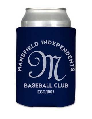 Mansfield Independents Baseball Club Beer Koozie