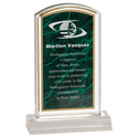 Green 4" x 7" Marbleized Acrylic with 5" Base
