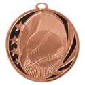 Bright Bronze 2" Baseball/Softball Laserable MidNite Star Medal