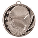 Bright Silver 2" Hockey Laserable MidNite Star Medal