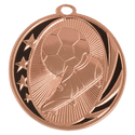 Bright Bronze 2" Soccer Laserable MidNite Star Medal