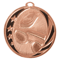 Bright Bronze 2" Swimming Laserable MidNite Star Medal