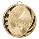 Bright Gold 2" Swimming Laserable MidNite Star Medal