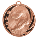 Bright Bronze 2" Track Laserable MidNite Star Medal
