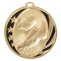 Bright Gold 2" Track Laserable MidNite Star Medal