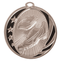 Bright Silver 2" Track Laserable MidNite Star Medal