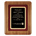 Walnut Airflyte Frame w/Maroon Velour & Black 12" x 15" American Florentine LaserFX Plate